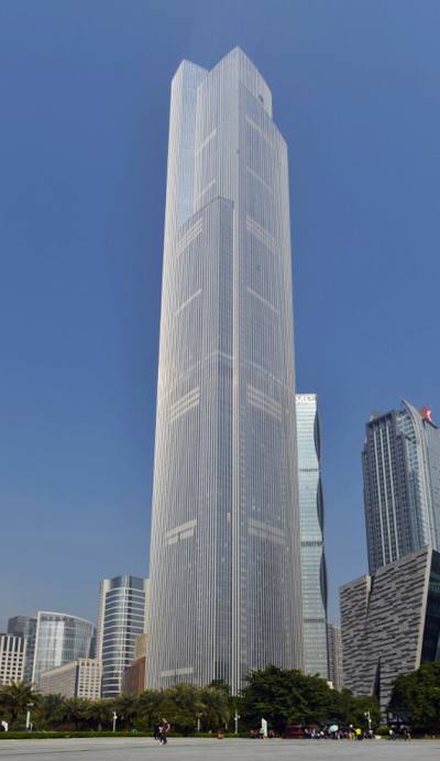 圖片:廣州周大福金融中心外觀